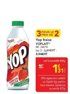 METRO Yoplait - yop fraise offre