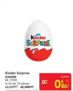 METRO Ferrero rocher - kinder surprise offre