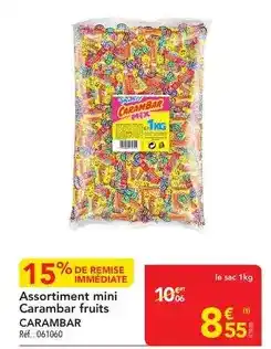 METRO Carambar - assortiment mini fruits offre