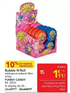 METRO Candy - bubble n'roll offre