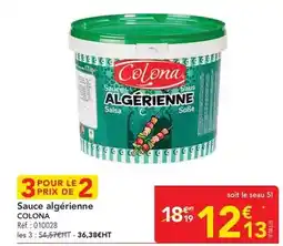 METRO Colona - sauce algérienne offre