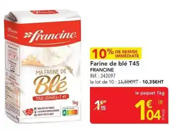Francine - farine de blé t45