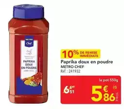 METRO Metro - paprika doux en poudre offre