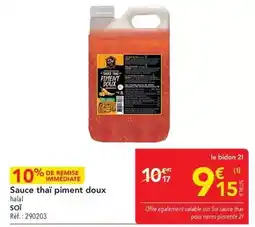 METRO Soi - sauce thai piment doux halal offre