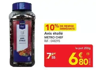 Metro - anis étoile