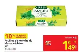 METRO Feuilles de menthe du maroc séchées offre