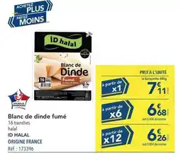 METRO Id halal - blanc de dinde fumé offre