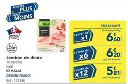METRO Id halal - jambon de dinde offre