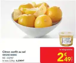 METRO Citron confit au sel offre