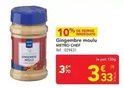 METRO Chef - gingembre moulu offre
