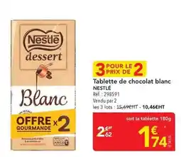 METRO Nestlé - tablette de chocolat blanc offre