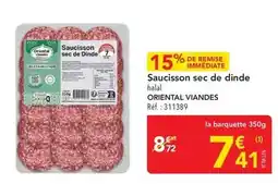 METRO Oriental viandes - saucisson sec de dinde halal offre
