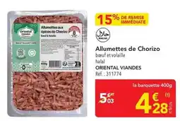 METRO Oriental viandes - allumettes de chorizo offre