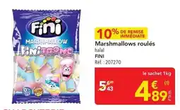 METRO Fini - marshmallows roulés halal offre