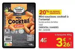 METRO Oxo - mini-saucisses cocktail à l'oriental offre