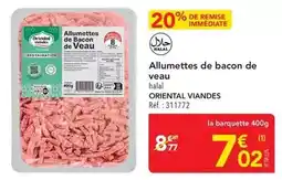 METRO Oriental viandes - allumettes de bacon de veau offre