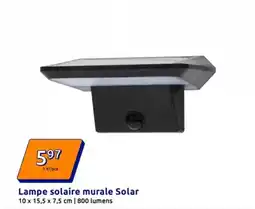 Action Solar - lampe solaire murale offre