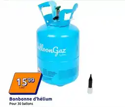 Action Bonbonne d'helium pour 30 ballons offre