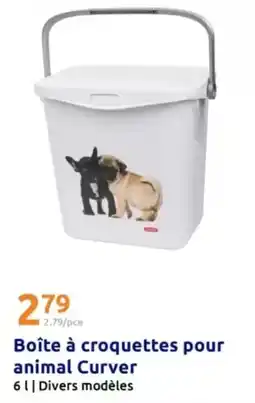 Action Curver - boîte à croquettes pour animal offre