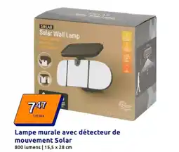 Action Solar - lampe murale avec détecteur de mouvement offre