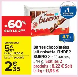 Carrefour KINDER BUENO offre