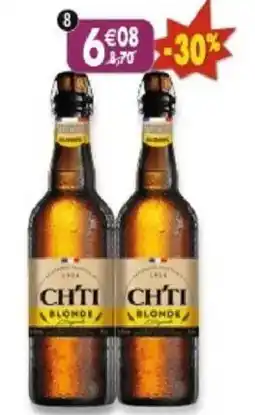 Maximo Lot de 2 bouteilles de bière ch'ti blonde 6,8 offre