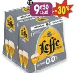 Maximo Lot de 2 packs de 6 bouteilles de leffe blonde 0,0° offre