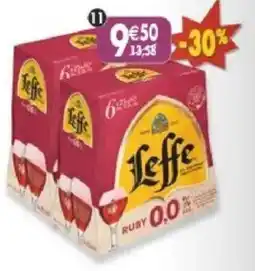 Maximo Lot de 2 packs de 6 bouteilles de leffe ruby 0,0° offre