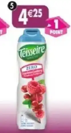 Maximo Teisseire framboise, cranberry 0% de sucre offre