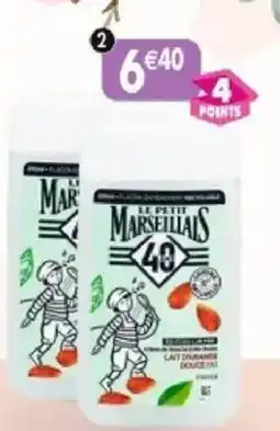 Maximo Lot de 2 gels douche extra doux lait d'amande douce bio offre