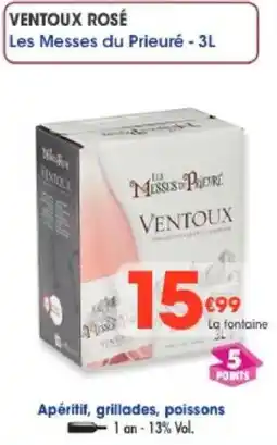 Maximo Ventoux rosé les messes du prieuré offre