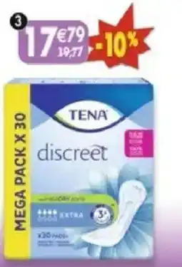 Maximo 30 serviettes extra tena lady discreet offre