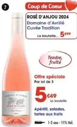 Maximo Rosé d'anjou 2024 domaine d'avrillé cuvée tradition offre