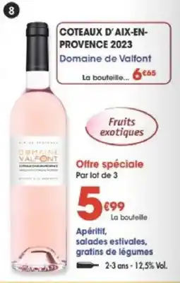 Maximo Coteaux d'aix-en-provence 2023 domaine de valfont offre