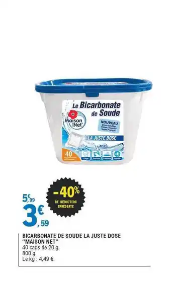Bicarbonate De Soude La Juste Dose