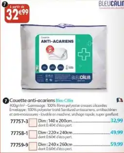 Maximo Couette anti-acariens bleu călin offre