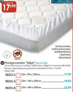 Maximo Protège matelas tulipe clair de nuit offre