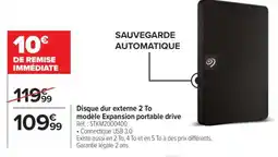 Carrefour Disque dur externe 2 To modèle Expansion portable drive offre