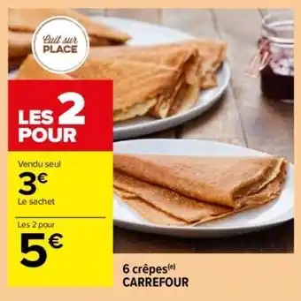 6 crêpes CARREFOUR