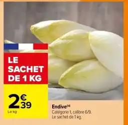 Carrefour ENDIVE offre
