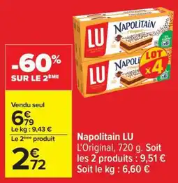 Carrefour NAPOLITAIN LU offre