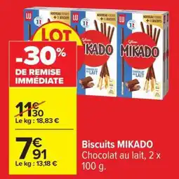 Carrefour Biscuits Mikado offre