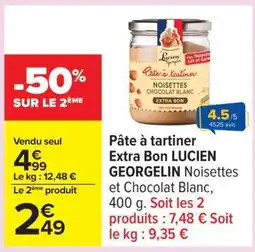 Carrefour Pâte à tartiner Extra Bon LUCIEN GEORGELIN offre