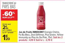 Carrefour Jus de Fruits 'Innocent' offre