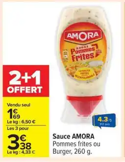 Carrefour Sauce Amora offre