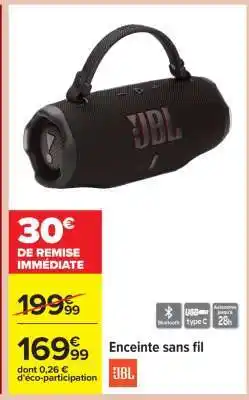 Carrefour Enceinte sans fil offre