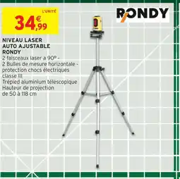 Intermarché Rondy niveau laser auto ajustable offre