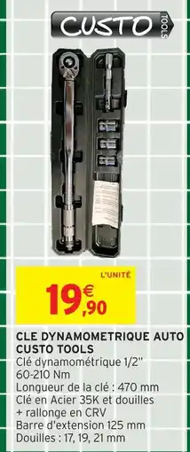 Intermarché Custo tools clé dynamométrique auto offre