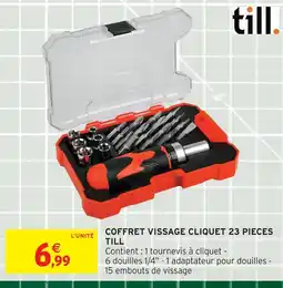 Intermarché Till coffret vissage cliquet 23 pièces offre