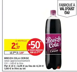 Intermarché Breizh cola cerise offre